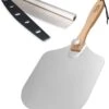 Pizzaschep – Inclusief Pizzasnijder – Opvouwbaar – Pizzaspatel – Pizza Schep – Taartschep – 30cm - Qwality -Keuken BBQ 1002x1200