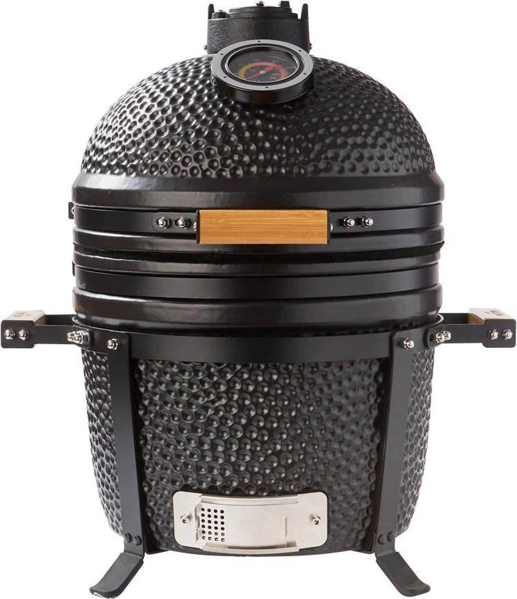Patton Kamado 15" - Tafel Model - Keramische Barbecue - Premium Black - Medium - Compleet - Mat Zwart 3 Patton Kamado 15" - Tafel Model - Keramische Barbecue - Premium Black - Medium - Compleet - Mat Zwart
