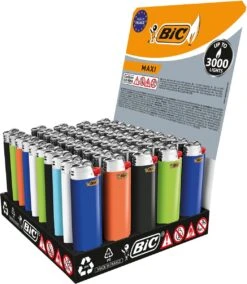 BIC Lighter Aansteker Maxi J26 Display(50stuks) -Keuken BBQ 1045x1200