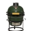 Patton Kamado Keramische Houtskoolbarbecue - 13" - Grilloppervlak Ø 28 Cm - Inclusief Heatdeflector - Groen -Keuken BBQ 1051x1200