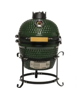 Patton Kamado Keramische Houtskoolbarbecue - 13" - Grilloppervlak Ø 28 Cm - Inclusief Heatdeflector - Groen