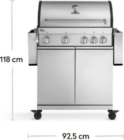 Burnhard Gas BBQ Big FRED Deluxe - 4 Branders - Incl. Keramische Infraroodbrander & Afdekhoes - Deluxe 26 Burnhard Gas BBQ Big FRED Deluxe - 4 Branders - Incl. Keramische Infraroodbrander & Afdekhoes - Deluxe -Keuken BBQ 1061x1200