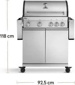 Burnhard Gas BBQ Big FRED Deluxe - 4 Branders - Incl. Keramische Infraroodbrander & Afdekhoes - Deluxe 40 Burnhard Gas BBQ Big FRED Deluxe - 4 Branders - Incl. Keramische Infraroodbrander & Afdekhoes - Deluxe -Keuken BBQ 1063x1200