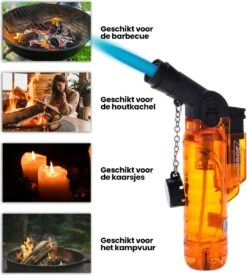 Prof Turbo Aansteker - Stormaansteker - Kaarsen - BBQ - Sigaren - 1 St -Keuken BBQ 1078x1200