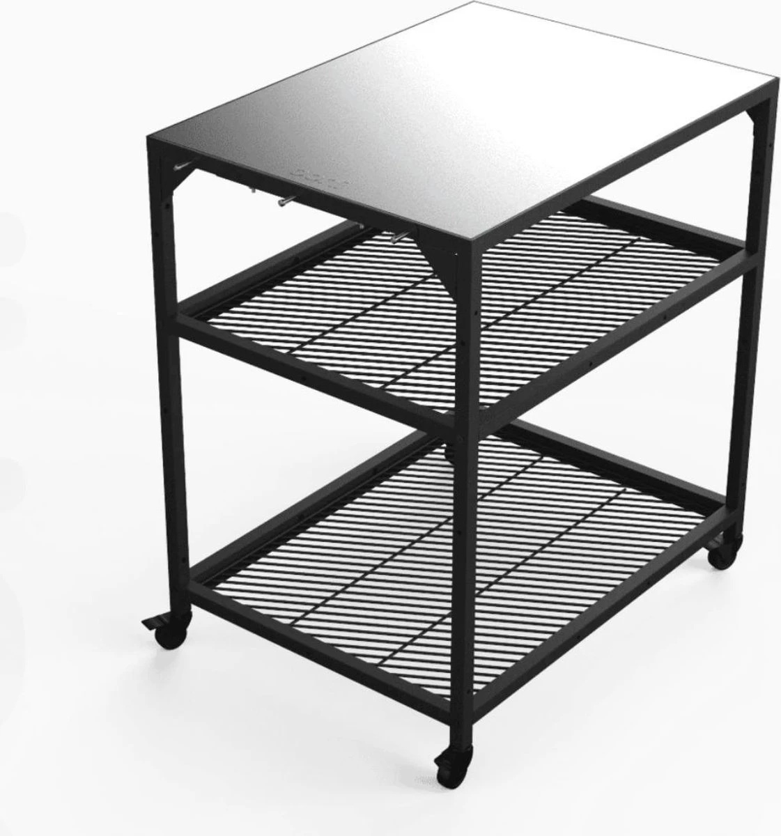 Ooni - Tafel - Medium - Pizza Tafel - 60x80x 90cm - RVS - Zwart 4 Ooni - Tafel - Medium - Pizza Tafel - 60x80x 90cm - RVS - Zwart - Afbeelding 2