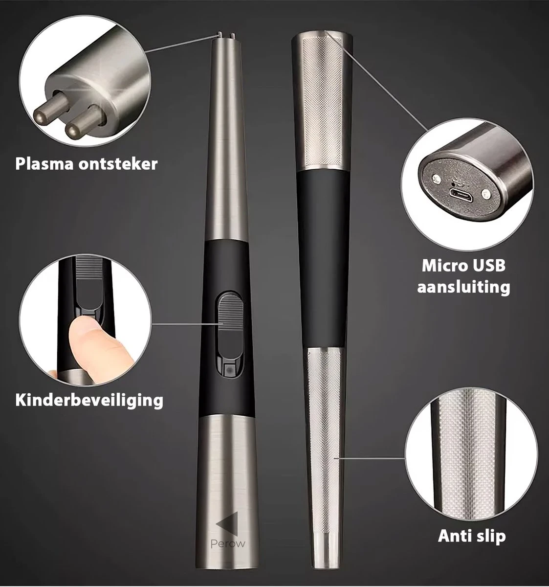 Oplaadbare Lange Elektrische Aansteker - Duurzame Plasma Aansteker – Luxe Aansteker - Inclusief Cadeauverpakking - BBQ – Kaarsen - Zwart 7 Oplaadbare Lange Elektrische Aansteker - Duurzame Plasma Aansteker – Luxe Aansteker - Inclusief Cadeauverpakking - BBQ – Kaarsen - Zwart - Afbeelding 5