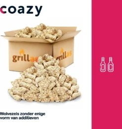 Aanmaakkrullen Voor BBQ Of Kachel | 3kg ECO FSC Gecertificeerd Aanmaakhout Barbecue - Biologisch En Duurzaam Aanmaakwokkels - Houtwol Wokkels - Barbeque Aansteker - Aanmaakblokjes - Accessoires - Ongeveer 240 Krullen -Keuken BBQ 1132x1200 6