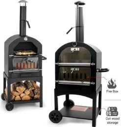 MaxxGarden Pizza Oven Buiten - Houtskool – Incl. Pizzasteen - 45x65x158cm 12 MaxxGarden Pizza Oven Buiten - Houtskool – Incl. Pizzasteen - 45x65x158cm -Keuken BBQ 1146x1200 2