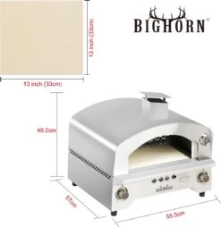 Bighorn Outdoor Edelstaal Gas Pizza Oven - Draagbare Gas Barbecue - Edelstaal -Model SRGG20001 19 Bighorn Outdoor Edelstaal Gas Pizza Oven - Draagbare Gas Barbecue - Edelstaal -Model SRGG20001 -Keuken BBQ 1169x1200 1