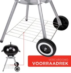 BBQ Collection Houtskoolbarbecue - Kogelbarbecue 45 X 60 Centimeter - Ronde Barbecue - Barbecue Op Wielen - Zwart - Metaal 29 BBQ Collection Houtskoolbarbecue - Kogelbarbecue 45 X 60 Centimeter - Ronde Barbecue - Barbecue Op Wielen - Zwart - Metaal -Keuken BBQ 1169x1200