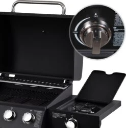 MaxxGarden Gas Barbecue - 3 Branders - Incl. Gratis BBQ Set -Keuken BBQ 1181x1200