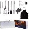 BBQ Accesoires Gereedschapset Koffer Set Tang Borstel Schort Barbecue Dagdeals - Chef Cook BBQ Accessoires Set -Keuken BBQ 1183x1200 1
