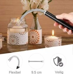 Merkloos BBQ Aansteker Oplaadbaar Met Usb Kabel - Elektrische Keuken Aansteker - Flexibele Aansteker - Zwart -Keuken BBQ 1196x1200 6