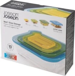 Joseph Joseph Nest Ovenschalen - Incl. Deksels - Glas - 4 Stuks -Keuken BBQ 1196x1200 8