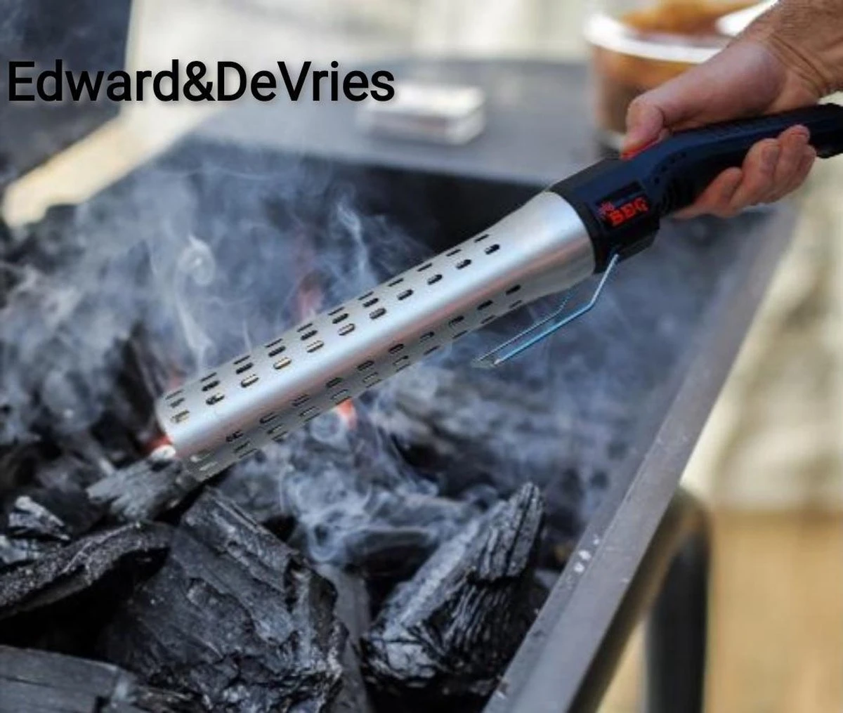 Merkloos Edward&DeVries - Elektrische BBQ Aansteker - BBQ Accesoires - One Minute Lighter - BBQ Starter - Looftlighter - Geschikt Voor Houtskool En Briketten - 6 Merkloos Edward&DeVries - Elektrische BBQ Aansteker - BBQ Accesoires - One Minute Lighter - BBQ Starter - Looftlighter - Geschikt Voor Houtskool En Briketten - - Afbeelding 4