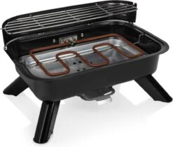 Princess 112252 Hybride Barbecue – Elektrische BBQ - Tafelmodel - 2000W - 44x 29cm - Gebruik Elektrisch Of Met Kolen -Keuken BBQ 1200x1018