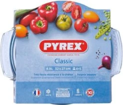 Pyrex - Classic Ovenschaal Rond Met Deksel 3,5 Liter - Transparant -Keuken BBQ 1200x1025 1