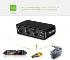 WiseGoods - Premium Auto Sigarettenaansteker Splitter - 4 Poorten USB - Autolader USB - Autolader Splitter - 12V Splitter -Keuken BBQ 1200x1031 1