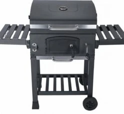 Alice's Garden Houtskool BBQ Bernard - Smoker - Verstelbare Houtskoolbak - Zwart -Keuken BBQ 1200x1102 1