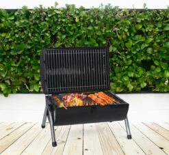 MaxxGarden BBQ - Houtskool Barbecue - Smoker Barbecue - Grilloppervlak (LxB) 38 X 52 Cm - Met Dubbel Grill Vlak - Zwart -Keuken BBQ 1200x1105 2