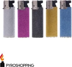 Pyroshopping Diamond Lighters – Set Van 5 Stuks – Navulbare Stormaanstekers - Windproof Gasaanstekers -Keuken BBQ 1200x1114 1