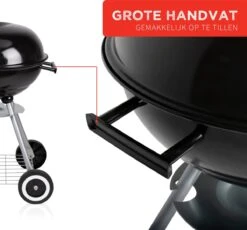 BBQ Collection Houtskoolbarbecue - Kogelbarbecue 45 X 60 Centimeter - Ronde Barbecue - Barbecue Op Wielen - Zwart - Metaal 34 BBQ Collection Houtskoolbarbecue - Kogelbarbecue 45 X 60 Centimeter - Ronde Barbecue - Barbecue Op Wielen - Zwart - Metaal -Keuken BBQ 1200x1116 2