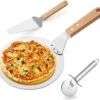 Pizza Schep - Taartschep - Pizzaroller - Pizzasnijder - Aluminium - Lengte 43 Cm - Able & Borret -Keuken BBQ 1200x1117
