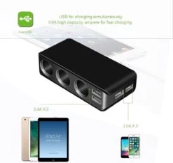 WiseGoods - Premium Auto Sigarettenaansteker Splitter - 4 Poorten USB - Autolader USB - Autolader Splitter - 12V Splitter -Keuken BBQ 1200x1135 1