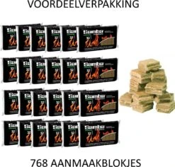 Samba Aanmaakblokjes Bruin á 24 X 32 Stuks - Omdoos Is 768 Aanmaakblokjes -Keuken BBQ 1200x1148 2