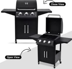 MaxxGarden Gas Barbecue - 3 Branders - Incl. Gratis BBQ Set -Keuken BBQ 1200x1160