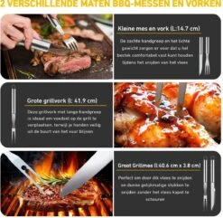 Saveur Royal® 35-delige Barbecue Gereedschapset In Roestvrij Staal - BBQ Grill Set Met Draagtas - Barbecuegerei-sets - Barbecue Accessoires Gereedschap - 35-delig -Keuken BBQ 1200x1170 1