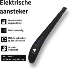 Oplaadbare Lange Elektrische Aansteker - Zwart - Duurzame Plasma Aansteker - Inclusief Cadeauverpakking - BBQ - Kaarsen 12 Oplaadbare Lange Elektrische Aansteker - Zwart - Duurzame Plasma Aansteker - Inclusief Cadeauverpakking - BBQ - Kaarsen -Keuken BBQ 1200x1175 3