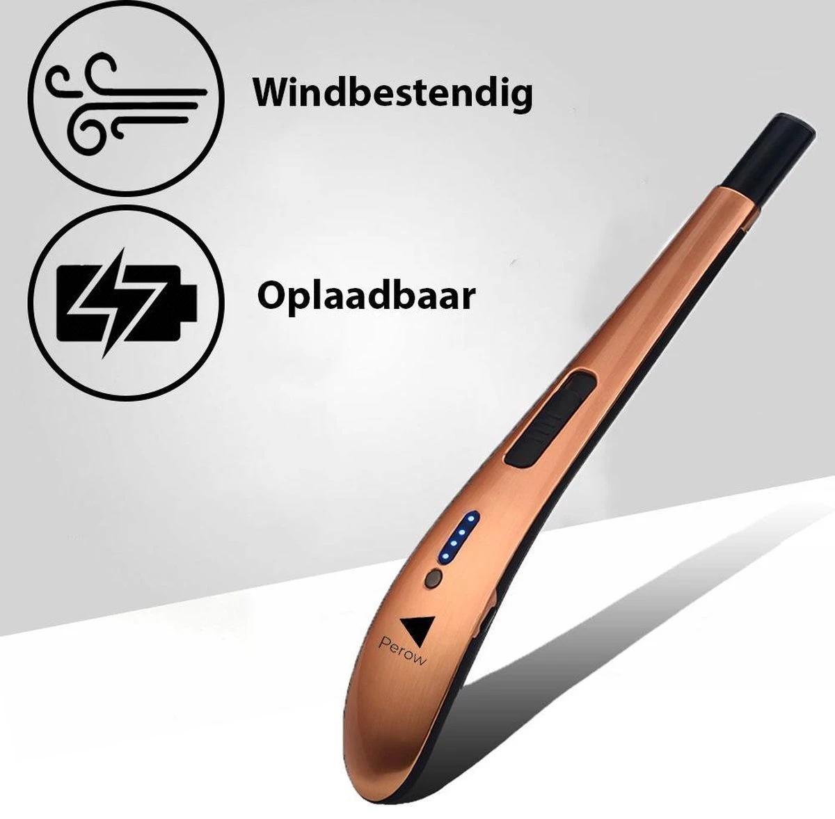 Oplaadbare Lange Elektrische Aansteker - Rose Goud - Duurzame Plasma Aansteker - Inclusief Cadeauverpakking - BBQ - Kaarsen 4 Oplaadbare Lange Elektrische Aansteker - Rose Goud - Duurzame Plasma Aansteker - Inclusief Cadeauverpakking - BBQ - Kaarsen - Afbeelding 2