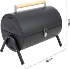 MaxxGarden BBQ - Houtskool Barbecue - Smoker Barbecue - Grilloppervlak (LxB) 38 X 52 Cm - Met Dubbel Grill Vlak - Zwart -Keuken BBQ 1200x1182 1