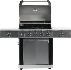 Gasbarbecue En Grill - 5 + 1 Branders + 1 Infrarood Zijbrander - Buitenkeuken - Edelstaal BBQ -Keuken BBQ 1200x1182 2