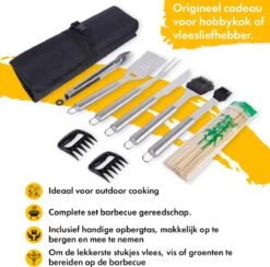BBQ Accesoires Set Gereedschap Tang Borstel Barbecue Kookgerei - 10 Delig 11 BBQ Accesoires Set Gereedschap Tang Borstel Barbecue Kookgerei - 10 Delig -Keuken BBQ 1200x1184 3