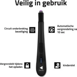 Oplaadbare Lange Elektrische Aansteker - Zwart - Duurzame Plasma Aansteker - Inclusief Cadeauverpakking - BBQ - Kaarsen 13 Oplaadbare Lange Elektrische Aansteker - Zwart - Duurzame Plasma Aansteker - Inclusief Cadeauverpakking - BBQ - Kaarsen -Keuken BBQ 1200x1190 4