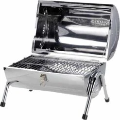 BBQ Collection Houtskoolbarbecue - Cilinder - Chroom -Keuken BBQ 1200x1193 1