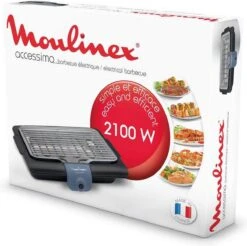 Moulinex BG134812 Barbecue Tafelblad Electrisch 2100W Zwart, Blauw, Zilver Barbecue -Keuken BBQ 1200x1194