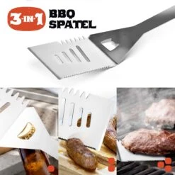 Squago BBQ Accesoires XXL Set Met Schort - Gereedschap - Gereedschapset Tang Borstel Mat -Keuken BBQ 1200x1198 5