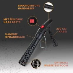 Master Knives BBQ Aansteker Electrisch - BBQ Accesoires - Zwarte BBQ Starter - Looftlighter 12 Master Knives BBQ Aansteker Electrisch - BBQ Accesoires - Zwarte BBQ Starter - Looftlighter -Keuken BBQ 1200x1199 9