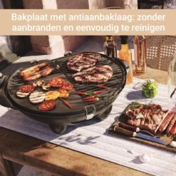 SUNTEC Elektrische BBQ 9493 - Geschikt Voor Buiten Als Tafelbarbecue Of Staande Barbecue - Barbecue Voor Balkon, Terras, Tuin En Camping - Elektrisch Barbecueën Met Max. 2400 Watt - Mobiel Onderstel -Keuken BBQ 1200x1200 127
