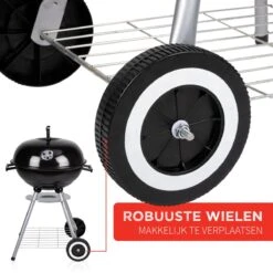 BBQ Collection Houtskoolbarbecue - Kogelbarbecue 45 X 60 Centimeter - Ronde Barbecue - Barbecue Op Wielen - Zwart - Metaal 31 BBQ Collection Houtskoolbarbecue - Kogelbarbecue 45 X 60 Centimeter - Ronde Barbecue - Barbecue Op Wielen - Zwart - Metaal -Keuken BBQ 1200x1200 144