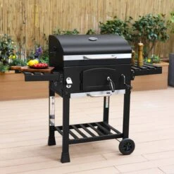 Alice's Garden Houtskool BBQ Bernard - Smoker - Verstelbare Houtskoolbak - Zwart -Keuken BBQ 1200x1200 149