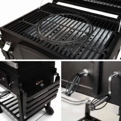 Alice's Garden Houtskool BBQ Bernard - Smoker - Verstelbare Houtskoolbak - Zwart -Keuken BBQ 1200x1200 150