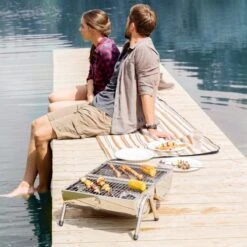 BBQ Collection Houtskoolbarbecue - Cilinder - Chroom -Keuken BBQ 1200x1200 174