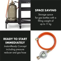 Klarstein Kingsville Double Barbecue - Houtskool- En Gasbarbecue - Smoker BBQ - Inclusief Deksels En Thermometer - Met 2 Roosters - Zwart 16 Klarstein Kingsville Double Barbecue - Houtskool- En Gasbarbecue - Smoker BBQ - Inclusief Deksels En Thermometer - Met 2 Roosters - Zwart -Keuken BBQ 1200x1200 178