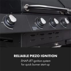 Klarstein Kingsville Double Barbecue - Houtskool- En Gasbarbecue - Smoker BBQ - Inclusief Deksels En Thermometer - Met 2 Roosters - Zwart 17 Klarstein Kingsville Double Barbecue - Houtskool- En Gasbarbecue - Smoker BBQ - Inclusief Deksels En Thermometer - Met 2 Roosters - Zwart -Keuken BBQ 1200x1200 179