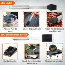 BBQ Accesoires Gereedschapset Koffer Set Tang Borstel Schort Barbecue Dagdeals - Chef Cook BBQ Accessoires Set -Keuken BBQ 1200x1200 189