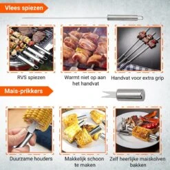BBQ Accesoires Gereedschapset Koffer Set Tang Borstel Schort Barbecue Dagdeals - Chef Cook BBQ Accessoires Set -Keuken BBQ 1200x1200 190